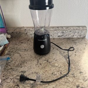 Hamilton Beach Black and Clear Blender